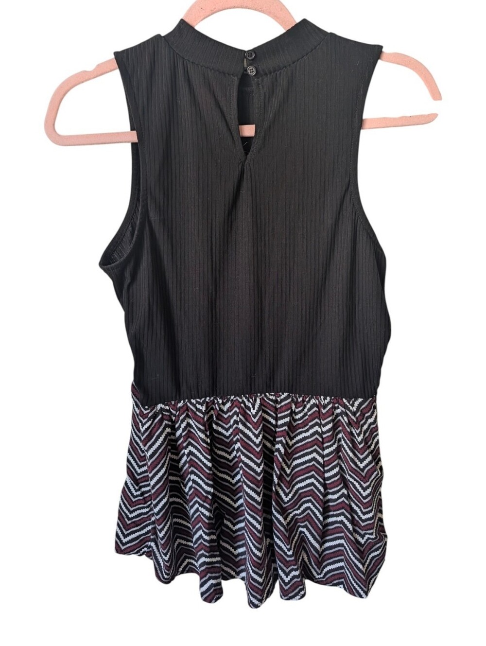 Candies Peplum Sleeveless Blouse Size Large - Picture 4 of 4